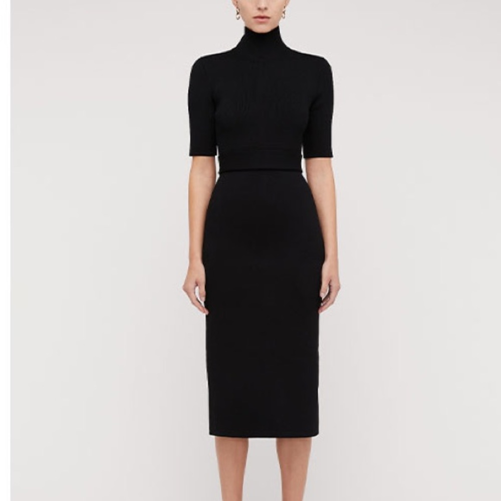 Scanlan Theodore Black high neck dress NEW